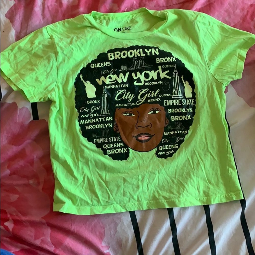 NEON CITY GIRL CROP TOP